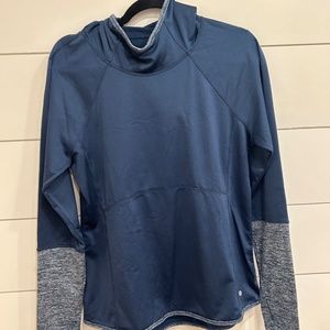 Athletic hooded pullover